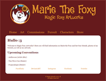 Tablet Screenshot of magicfoxy.com